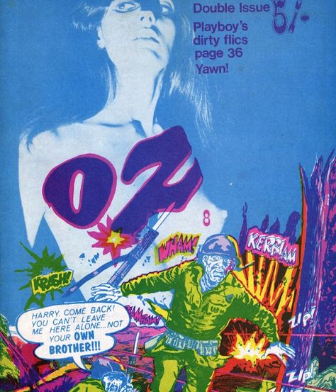 Wes Wilson, Oz Magazine, Bridget Hall, Magazine Front Cover, Allen Ginsberg, Walker Art Center, Magazine Cover Design, Salford, Art Center