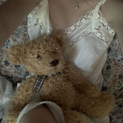 Luna Caine, A Woman, Teddy Bear, Lingerie, On Instagram, White, Instagram