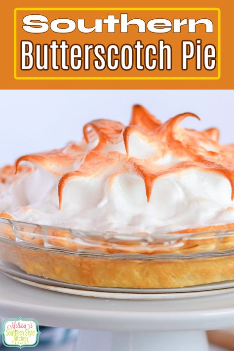 Old Fashioned Butterscotch Pie, Butterscotch Pie Old Fashioned, Homemade Butterscotch Pie, Butterscotch Pie Filling, Butterscotch Cream Pie, Butterscotch Pudding Pie, Kentucky Derby Pie Recipe, Derby Pie Recipe, Butterscotch Pie Recipe