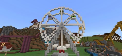 Minecraft Ferris Wheel Minecraft, Minecraft Ferris Wheel, Sunshine City, Ferris Wheel, Minecraft, Get It, Wheel