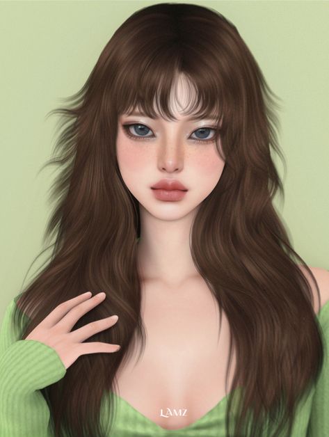 Newsea Sims 4 Hair, Lamz Sims 4 Cc, Sims 4 Hair Pigtails, Long Loose Curls Hairstyles, Sims Hair Alpha, Alpha Hair Sims 4 Cc, Sims 4 Cc Clothes Patreon Hair, Sims 4 Wolfcut, Sims 4 Girl Hair