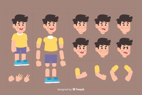 Character For Animation, Character Design Model Sheet, Puppet Animation, Animation Character Drawings, Character Flat Design, 2d Character Animation, Adobe Animate, Identity Design Inspiration, Illustrator Design Tutorial