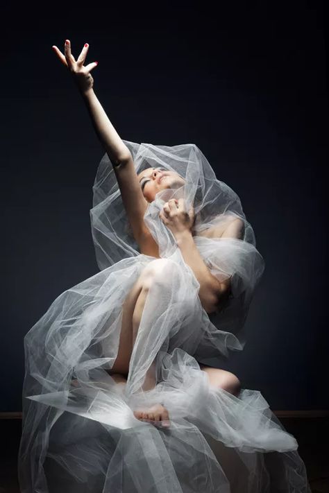 Tulle-Ification 2 by Maria Frodl, Photography, Digital | Art Limited Tulle Photoshoot, Black And White Model, Female Photography, Dance Picture Poses, Estilo Cholo, Portfolio Art, Dance Photography Poses, Ballet Poses, Fabric Photography