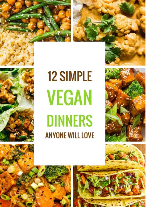 Easy Vegan Dinner Recipes, Vegan Budget, Vegan Diner, Simple Vegan Recipes, Vegan Dinner Recipes Easy, Easy Vegan Dinner, Meatless Dinner, Best Vegan Recipes, Frugal Meals