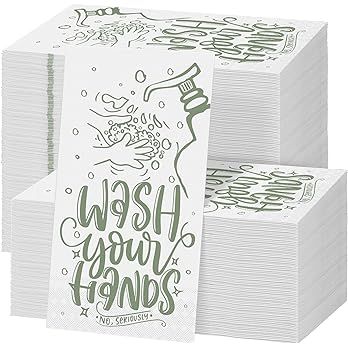 Amazon.com: Ruisita 150 Pack Disposable Bathroom Napkins Wash Your Hands Paper Napkins Bathroom Etiquette Guest Dinner Napkins Decorative Paper Hand Towels for Bathroom Wedding Birthday Anniversary, Sage Green : Health & Household Bathroom Napkins, Bathroom Etiquette, Hand Towels For Bathroom, Wedding Bathroom, Paper Hand Towels, Towels For Bathroom, Countertop Decor, Floral Napkins, Decorative Paper