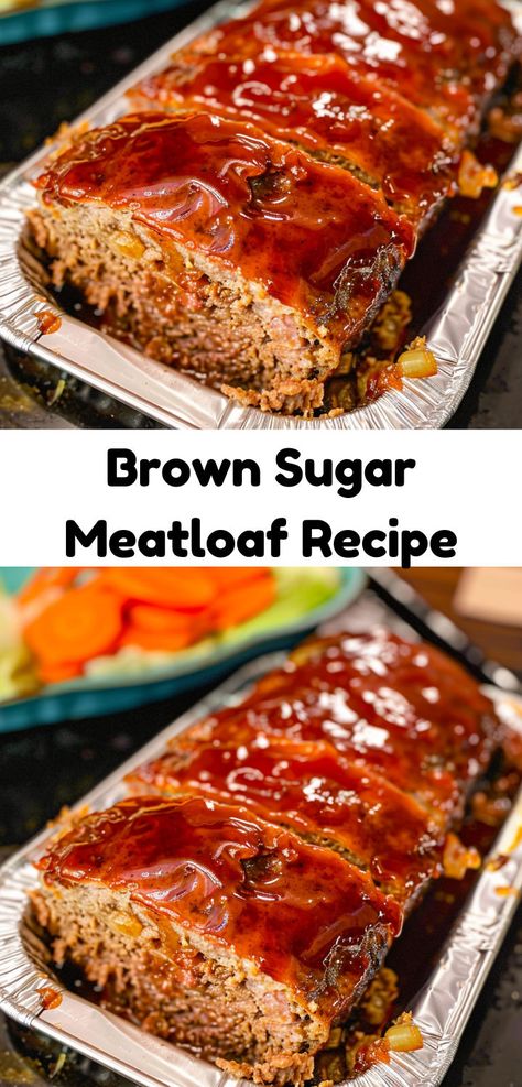 My family devoured this Brown Sugar Meatloaf. It’s incredibly flavorful and moist. Definitely a keeper! Soul Food Meatloaf, Moist Meatloaf Recipes, Ground Beef Meatloaf, Brown Sugar Meatloaf, Beef Meatloaf Recipes, Moist Meatloaf, American Comfort Food, Beef Meatloaf, Make Brown Sugar