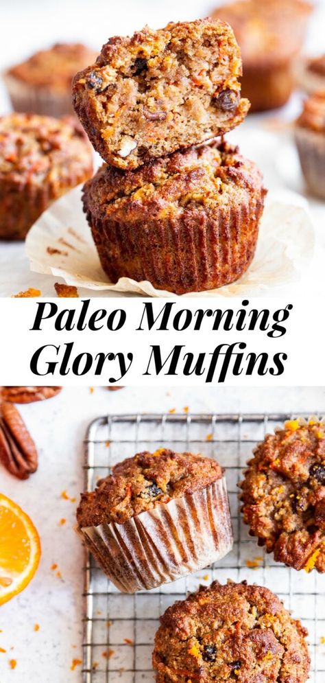 Paleo Morning Glory Muffins, Paleo Muffin Recipes, Aip Treats, Muffins Gluten Free, Glory Muffins, Grain Free Breakfast, Paleo Muffins, Morning Glory Muffins, Aip Desserts