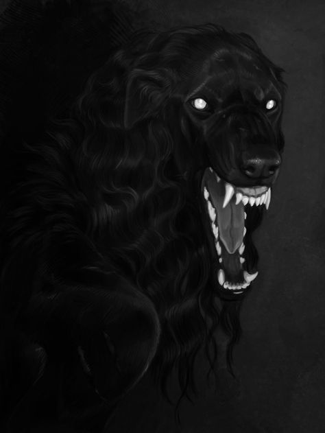 borzoi Hell Hounds, Scary Dogs, Art Noir, Canine Art, Bad Dog, Inspiring Art, Wolf Art, Dog Paintings, Red Eyes