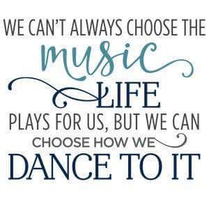 We can't always choose the music life plays for us, but we can choose how we dance to it. Dance Quotes Inspirational, Quotes Music, Music Life, Dance Quotes, Trendy Quotes, Silhouette Design Store, A Quote, Music Quotes, Silhouette Design