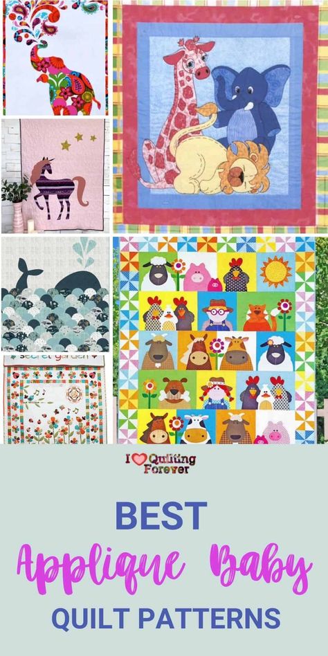 Elephant Quilts Pattern, Farm Quilt Patterns, Farm Animal Quilt, Antique Quilts Patterns, Free Baby Quilt Patterns, Animal Baby Quilt, Girl Quilts Patterns, Free Applique Patterns, Pumpkin Crochet