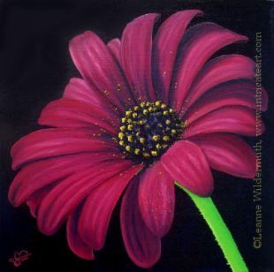 Canvas Painting Ideas for Beginners - Bing Images Bold Flowers, Black Canvas Paintings, Daisy Painting, Easy Canvas Painting, Spring Painting, Night Painting, Beginner Painting, Painting Class, Arte Floral