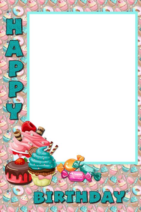 Happy Birthday Border Design, Birthday Borders Frames, Happy Birthday Borders And Frames, Happy Birthday Border, Birthday Borders, Happy Birthday Photo Editor, Happy Birthday In Spanish, Birthday Wishes With Photo, Happy Thanksgiving Pictures