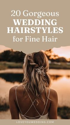 Half Up Wedding Hair For Fine Hair, Wedding Hairstyles Long Fine Hair, Wedding Hair For Long Fine Hair, Bridesmaid Hairstyles Fringe, Half Up Style For Fine Hair, Half Up Half Down Medium Length Hair Wedding, Wedding Updo For Long Fine Hair, Wedding Hairstyles Thinning Hair, Wedding Hair For Hair That Doesnt Curl