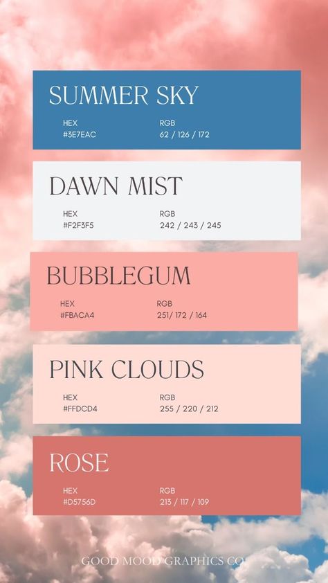 Habidashery Shop, Cloud Colour Palette, Coral Pink And Blue Color Palette, Light Pink Color Palette Colour Schemes, Pink And Blue Colour Palette, Pale Pink Color Palette, Pale Blue Color Palette, Baby Pink Color Palette, Blue And Pink Colour Palette