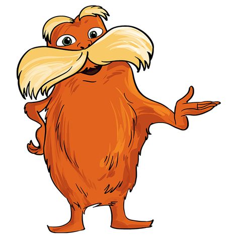 How to Draw The Lorax by Dr. Seuss - Really Easy Drawing Tutorial The Lorax Dr Seuss, Lorax Drawing Easy, Lorax Painting, The Lorax Drawing, Lorax Drawing, Dr Seuss Drawings, The Lorax Characters, Lorax Cake, Dr Seuss Lorax