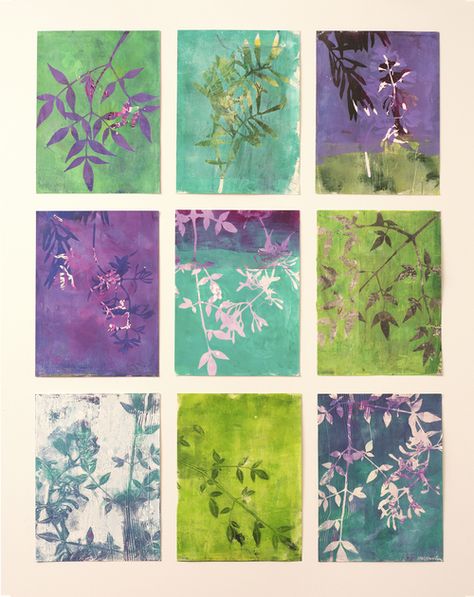 Botanical Monoprints — Hannah Klaus Hunter Arts Monoprint Art, Gelli Printing Techniques, Mono Printing, Gelli Printing Art, Mono Print, Gelli Plate Art, Gel Plate, Gel Printing, Gelli Plate Printing