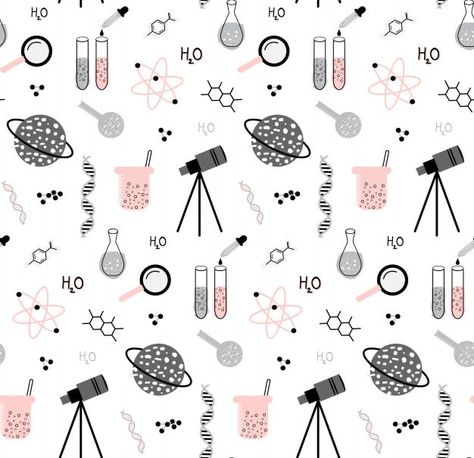 Science Elements, Science Symbols, Science Doodles, School Pattern, Science Clipart, Science Stickers, Science Background, School Illustration, Biology Art