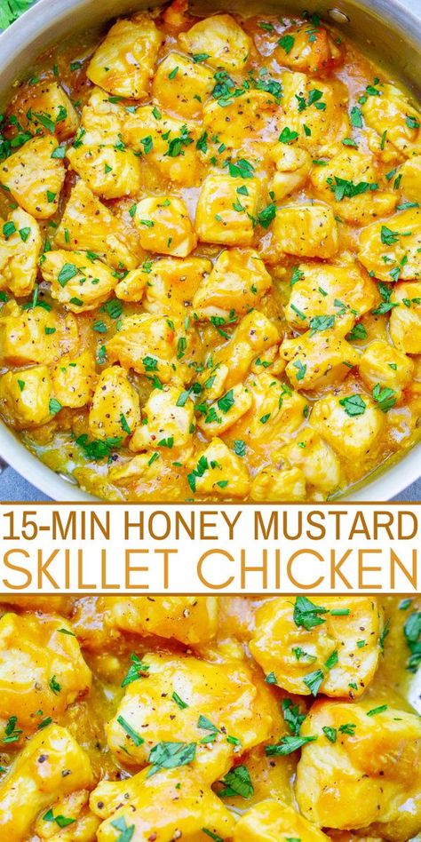 Homemade Honey Mustard Sauce, Creamy Honey Mustard Chicken, Honey Mustard Chicken Breast, Mustard Chicken Breast, Honey Mustard Recipes, Mustard Chicken Recipes, Homemade Honey Mustard, Averie Cooks, Chicken Skillet Recipes