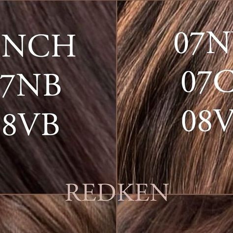 Muriel Dee on Instagram: "The color brown, I realized, is anything but nondescript. It comes in as many hues as there are colors of earth, which is commonly presumed infinite 🤎    I hope these @redken #shadeseqformulas inspire you!   Save for later 🤎  #k18results #k18partner  #wheatonsalon #wheatonhair #modernsalon100 #Wheatonstylist #wheatoncolorist #salonlofts  #btcscrollstoppers #smallbusiness #wheatonblondes #balayagechicago #chicagobalayage #redkenformula #balayageombrehair #chicagoblonde #babylightsblonde #wheatonil #shadeseqformulas #brunetteformulas #brunettebalayage" Redken Shades Chocolate Brown Formula, Redken Color Gels Brown Formulas, Brown Color Formulas, Chestnut Brown Hair Formula, Redken Shades Eq Formulas Brown Ash, Teddy Bear Brown Hair Color Formula, Chocolate Brown Redken Formulas, Caramel Shades Eq Formula, Redken Caramel Toner Formula