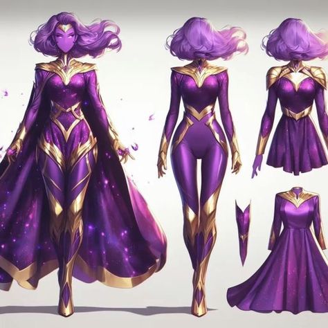 Purple Superhero Suit Female, Super Hero Costume Ideas, Angel Superhero, Female Superhero Costumes Design, Superhero Outfits Design, Superhero Costumes Female, Superhero Suits, Warrior Outfit, Superhero Villains