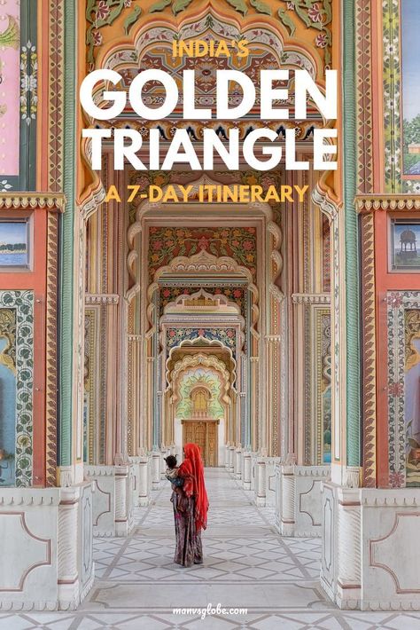 7 Day Itinerary for India's Golden Triangle: New Delhi, Agra & Jaipur | Man Vs Globe Travel Couple Photography, Rajasthan Travel, Golden Triangle India, Delhi Tourism, India Vacation, 7 Day Itinerary, Usa Wedding, Delhi Travel, India Travel Places