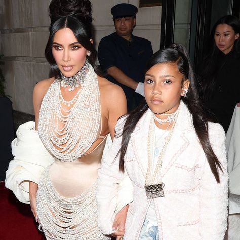 The next generation of Kardashians is preparing for the spotlight. Kim Kardashian and daughter North West were photographed together on the way to the Met Gala on May 1, before Kim stepped out on... Kim K Red Carpet, Kim Porter, Kim Kardashian And North, Met Gala Fashion, Kim And North, Ty Dolla Sign, Fashion Highlights, Gala Fashion, Kim Kardashian And Kanye