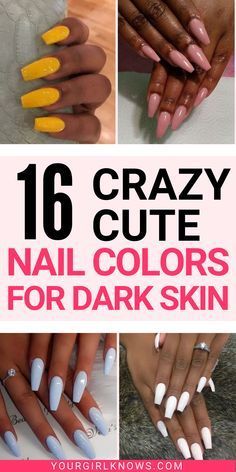 Nail Colours For Black Women, Acrylic Nail Designs For Brown Skin, Fall Nail Polish On Dark Skin, Manicure Ideas For Black Women, Nails One Color Simple Dark Skin, Fall Nails 2022 Color Trends Black Women, Nail Colour Ideas For Dark Skin, Mail Colors For Black Women, Mail Colors For Dark Skin