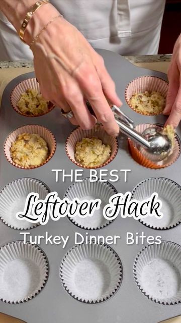 Turkey Stuffing Mashed Potatoes Casserole, Stuffing Leftover Ideas, Turkey And Stuffing Muffins, Freezing Leftover Turkey, Leftover Turkey Appetizer Recipes, Leftover Turkey Stuffing Balls, Leftover Thanksgiving Feast Mini Pies, Thanksgiving Leftovers Recipes Leftover Mashed Potatoes, Leftover Turkey Stuffing Muffins