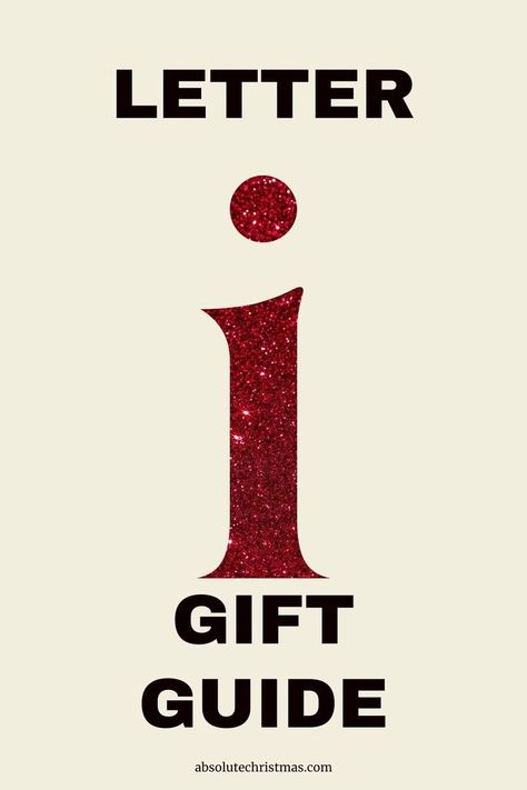 Irresistible Gift Ideas: The Ultimate List of Presents That Start With Letter I! Searching for an ideal gift that starts with the letter 'I'? Look no further! Explore our curated collection of imaginative gifts, including indulgent treats, inspirational accessories, and so much more. Finding the perfect present has never been easier! I Letter, The Letter I, Alphabet Gifts, Letter Gifts, Letter I, 50th Gifts, Holiday Gift Guide, Thank You Gifts, Gift Guide