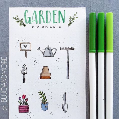 150 Easy Doodle Ideas and Tutorials for Your Bullet Journal Garden Doodles, Journal Doodle Ideas, Easy Doodle Ideas, Bujo Art, Bullet Journal Pages, Science Doodles, Plant Doodle, Tree Doodle, Easy Doodle