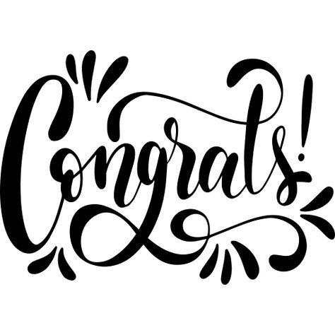 Congratulations Words, Congrats Quotes, Calligraphy Text, Calligraphy Lettering, Quotes And Notes, Free Stickers, Displaying Collections, Svg Quotes, Hand Lettering