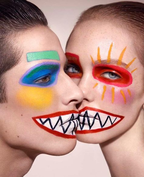 Drag Make-up, Painted Faces, A Clown, Dazed And Confused, Editorial Makeup, A Magazine, Creative Makeup, Face Art, Makeup Art