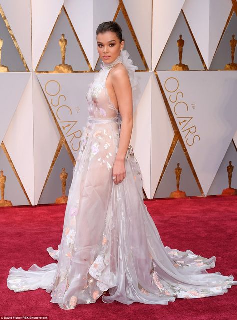 Oscars 2017, Alaia Dress, Oscar Fashion, Ralph And Russo, The Oscars, Hailee Steinfeld, Academy Awards, Sheer Chiffon, Online Dress Shopping