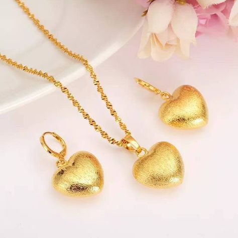 This Jewelry Sets item is sold by DubaiGoldJewelry. Ships from Canada. Listed on Sep 15, 2022 Heart Shape Locket, Locket Gold, Heart Jewelry Set, Gold Jewelry Sets, Gold Heart Necklace, Wedding Bridal Jewellery, Gold Earrings Designs, Charm Pendant Necklace, Engagement Jewelry