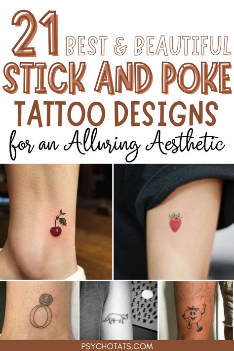 small stick and poke tattoo ideas Small Stick And Poke, Small Stick And Poke Tattoo, Poke Tattoo Ideas, Stick And Poke Tattoo Ideas, Stick And Poke Tattoos, Tattoos Thigh, Stick Poke Tattoo, Stick And Poke Tattoo, Stick N Poke Tattoo