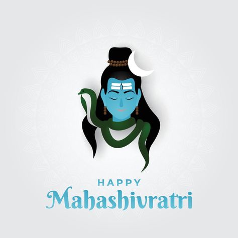 Vector illustration of Happy Mahashivratri, lord shiva, shivratri Mahashivratri Illustration, Happy Mahashivratri, Holi Party, One Word Instagram Captions, Prabhas Pics, Lord Siva, Simplistic Tattoos, God Illustrations, Instagram Food