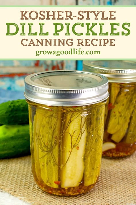 Canning Pickles Recipe, Pickles Canning, Canning Zucchini, Butter Zucchini, Homemade Pickles Dill, Kosher Dill Pickles, Pickle Recipes Homemade, Zucchini Pickles, Dill Pickle Recipe