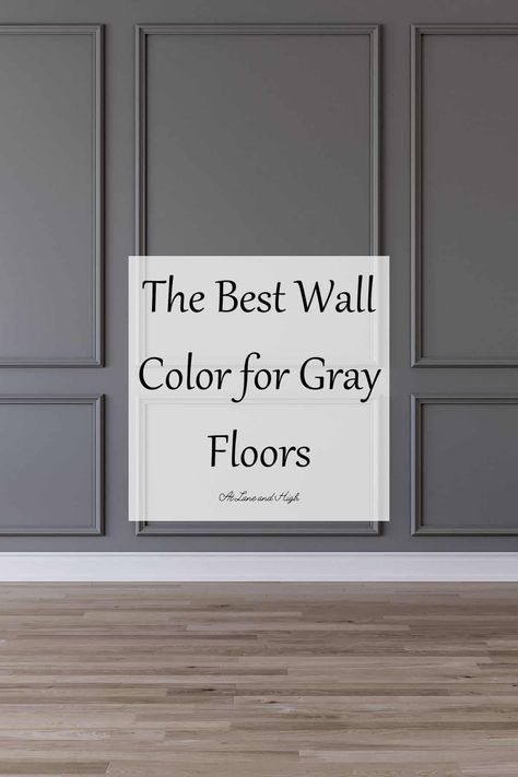 Grey Flooring Living Room, Light Grey Flooring, Gray Floors, Colours That Go With Grey, Best Wall Colors, Grey Kitchen Floor, Gray Painted Walls, Living Room Wall Decor Ideas, Wall Color Combination