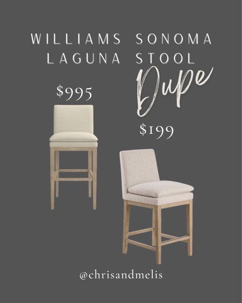 Williams Sonoma Laguna Counter Height Barstool dupe!! This would elevate the look of any kitchen island! Kitchen island, kitchen decor, home decor, barstools, counter height barstool, looks for less, designer dupe, kitchen design, interior design ideas. #kitchenrenovation #kitchenideas #barstools #kitcheninspiration #kitchenislandideas #homedecorideas #homedecoronabudget #homedecortips #williamssonoma #interiordesignideas #interiordesigninspiration Barstools In Kitchen Ideas, Island Kitchen Decor, Kitchen Remodel Inspiration, Remodel Inspiration, Counter Bar, Island Kitchen, Counter Bar Stools, Kitchen Bar Stools, Williams Sonoma