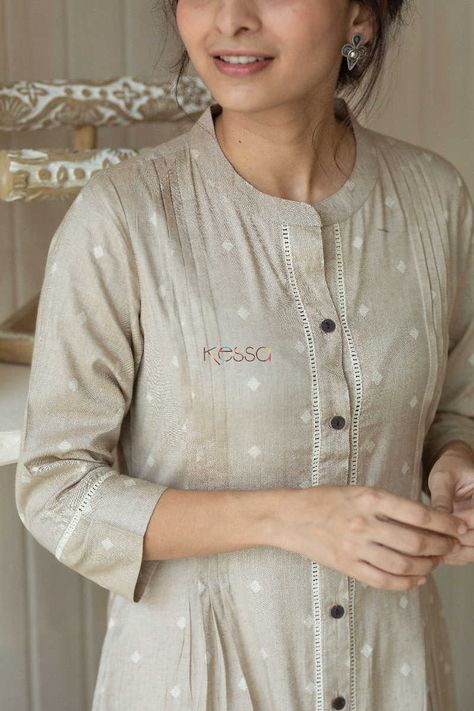 Kessa Ws558 Lemon Grass A Line Kurta Closeup Cotton Dress Pattern Indian, Cotton Dress Pattern, Abaya Design, Tie Dye Tops, Kurta Patterns, Simple Kurta Designs, Kurti Patterns, Designer Kurti Patterns, Simple Kurti Designs