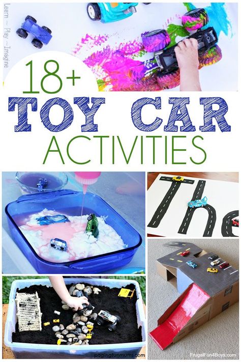 18+ Toy Car Activities Toy Car Activities, Car Activities For Toddlers, Art To Color, Arts N Crafts, Car Activities, Activities For Toddlers, Toddler Snacks, Toddler Play, Toddler Fun