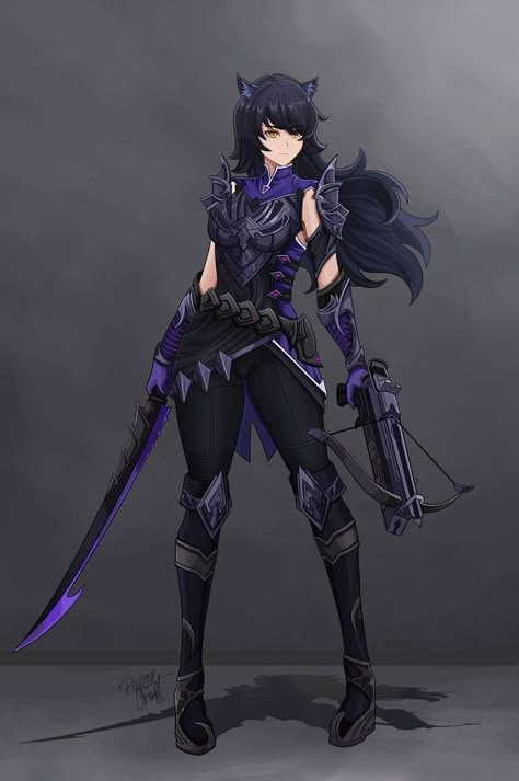 Coco Blake, Fantasy Assassin, Yang Fanart, Blake Belladona, Rwby Oc, Rwby Blake, Female Monster, Spider Queen, Rwby Characters