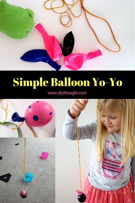 Simple Balloon Yo-Yo that kids can make! A yo-yo made from playdough and balloons. Lots of simple fun. Class Activity Ideas, Diy Squishy, Balloon Ball, Diy Stressball, January Preschool, Happy Family Life, Activities For Infants, Squishies Diy, Diy Crafts For Teen Girls