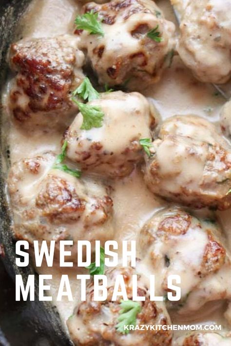 Swedish Meatballs are made with the warm taste of winter spices like nutmeg, allspice, cardamom, and ginger. Then they are bathed in a creamy white sauce. It doesn't get any better. Ikea Swedish Meatball Recipe, Easy Swedish Meatballs, Swedish Meatballs Recipe, Swedish Meatballs Easy, Swedish Meatballs, Meatballs Recipe, Perfect Dinner, Budget Friendly Recipes, 30 Minute Meals