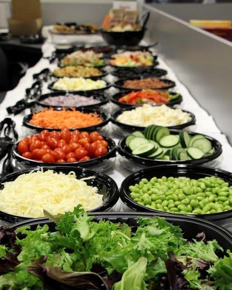 Dive into a vibrant world of greens and toppings with our Urban Freshness Customized Salad Bar Experience. Perfect for those who crave a personalized touch, our salad bar offers a fresh and flavorful journey through an array of crisp vegetables, savory proteins, and delightful dressings. Whether you're a health enthusiast or just looking to spice up your meal routine, this salad bar is your canvas to create the perfect bowl. Embrace the art of salad-making and enjoy a refreshing escape from the ordinary. Vegetarian Wedding Food, Salad Bar Ideas, Summer Salad Ideas, Mustard Wedding, Salad Buffet, Wedding Buffet Food, Salads Ideas, Natural Juice, Potluck Ideas