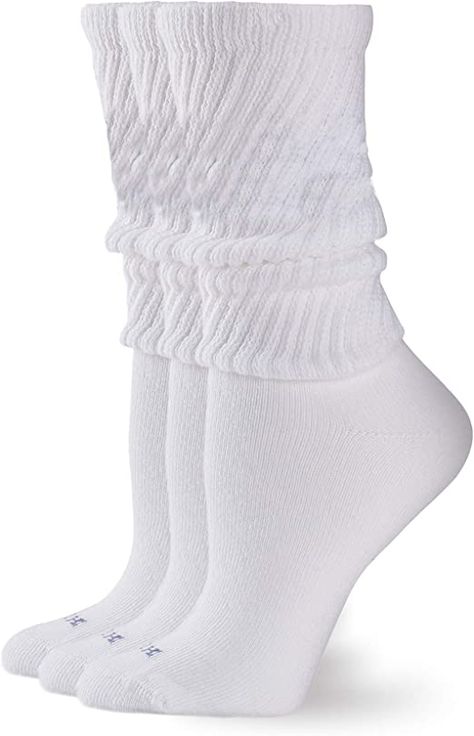 HUE Womens Slouch Sock 3 Pair Pack Slouch Socks, Sporty Looks, Top Band, Opaque Tights, Calf Socks, Boot Socks, Toe Designs, Heather Black, Mens Socks