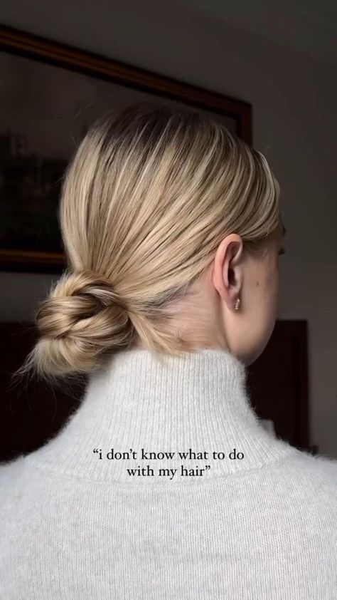 Guest Hair, Hairstyles Bun, Hair Upstyles, Easy Hair Updos, Bun Hairstyle, Hair Tutorials For Medium Hair, Hair Up Styles, Haircuts For Medium Hair, Bun Hairstyles For Long Hair