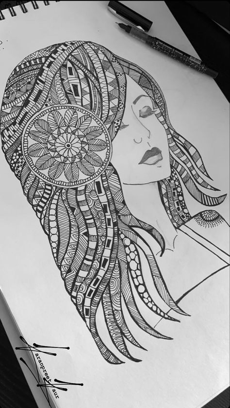 Different types of lines Types Of Lines Art Drawing, Composition Of Lines Drawings, Line Composition Drawing, Types Of Lines In Art, Types Of Lines Art, Zentangle People, Composition Of Lines, Doodle Therapy, Button Tree Art