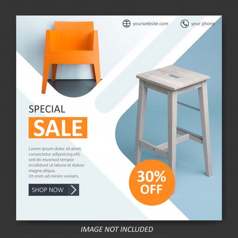 Furniture Poster Design Layout, Furniture Sale Poster Design, Furniture Sale Poster, Simple Poster Design, Furniture Design Table, Banner Frame, Table Banner, Sale Template, Adobe Photoshop Design