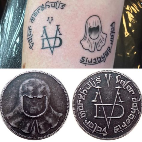 Valar Morghulis | Valar Dohaeris Faceless man coin Tattoo. Placement on my inner forearm so I see it when I look down. I love it! Valar Morghulis Valar Dohaeris Tattoo, Not Today Tattoo, Valar Morghulis Tattoo, Valar Morghulis Coin, Game Of Thrones Valar Morghulis, Coin Tattoo, Valar Morghulis Valar Dohaeris, Faceless Man, Valar Dohaeris